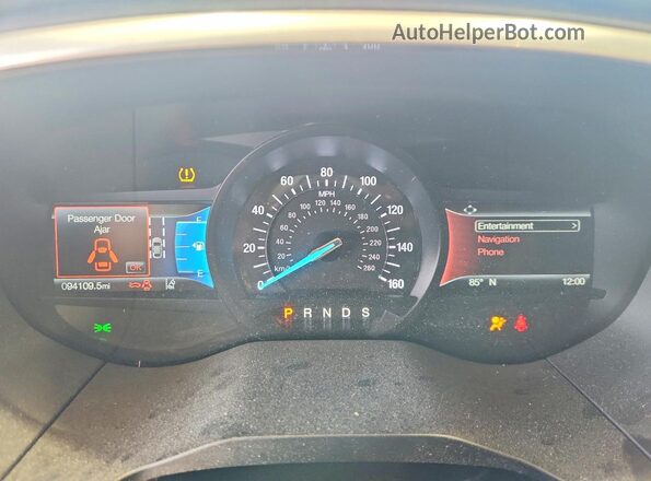 2FMPK3K9XKBB53486 2019 FORD EDGE Угольный Вид щитка приборов