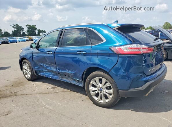 2FMPK3K9XLBA19949 2020 FORD EDGE Синий Задняя левая четверть