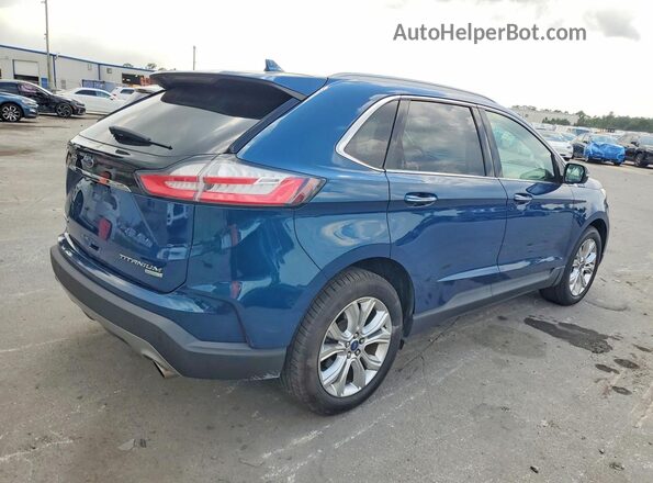 2FMPK3K9XLBA19949 2020 FORD EDGE Синий Задняя правая четверть