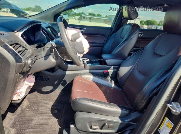 2FMPK3K9XLBB26225 2020 FORD EDGE Gray წინა სალონის ხედი