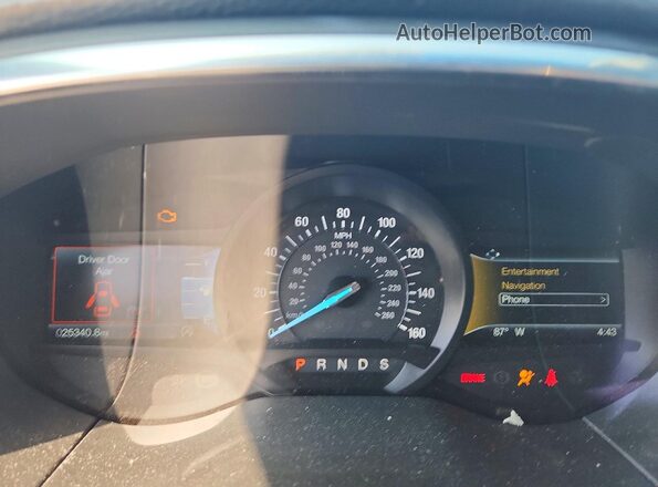 2FMPK3K9XLBB26225 2020 FORD EDGE Gray ხელსაწყოთა პანელის ხედი