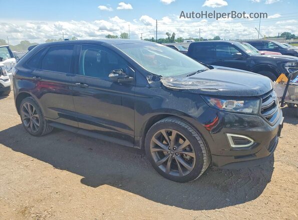 2FMPK4AP0JBB80944 2018 FORD EDGE Черный Передняя правая четверть