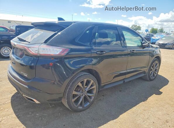 2FMPK4AP0JBB80944 2018 FORD EDGE Черный Задняя правая четверть