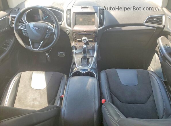 2FMPK4AP0JBB80944 2018 FORD EDGE Черный Вид панели приборов
