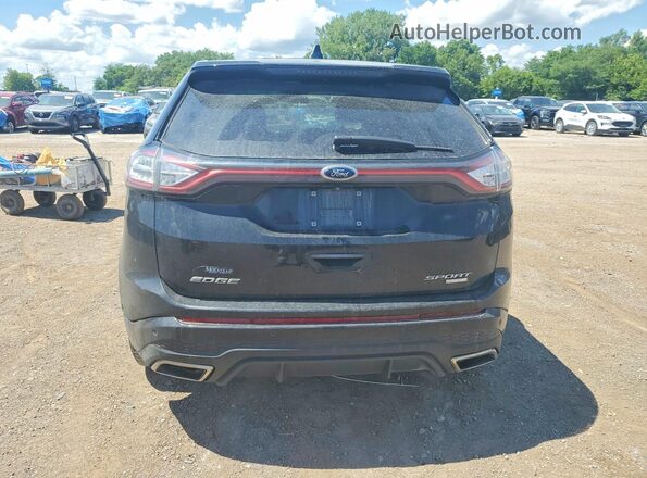 2FMPK4AP0JBB80944 2018 FORD EDGE Черный Вид сзади