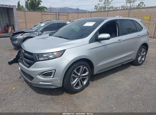 2FMPK4AP1HBB43833 2017 FORD EDGE Gray Vista tres cuartos delantera izquierda