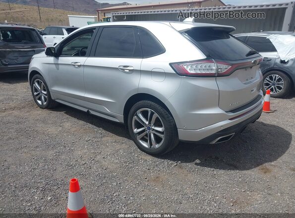 2FMPK4AP1HBB43833 2017 FORD EDGE Gray Trasero izquierdo