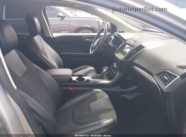 2FMPK4AP1HBB43833 2017 FORD EDGE Gray Vista interior delantera