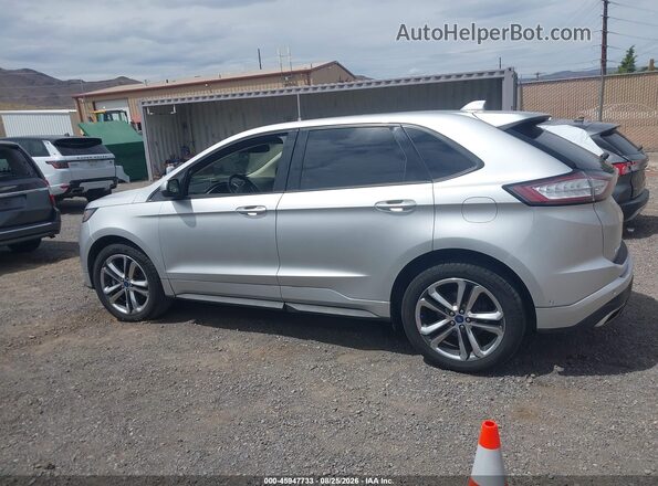 2FMPK4AP1HBB43833 2017 FORD EDGE Gray Vista interior trasera