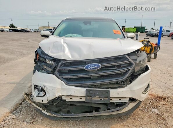 2FMPK4AP1JBB58595 2018 FORD EDGE White წინა ხედი