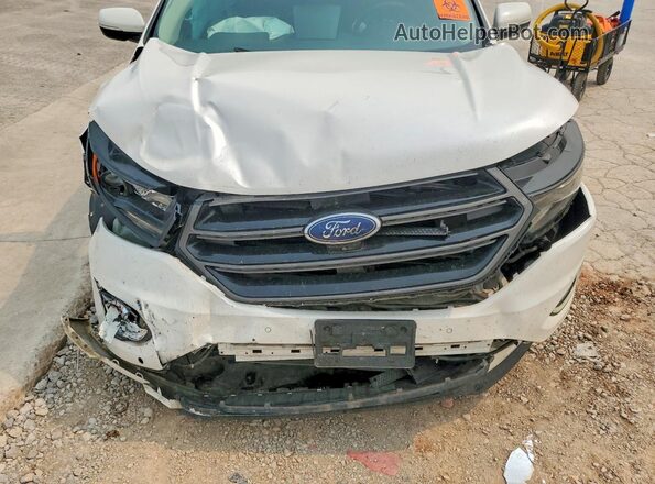 2FMPK4AP1JBB58595 2018 FORD EDGE White ძრავის განყოფილების ხედი