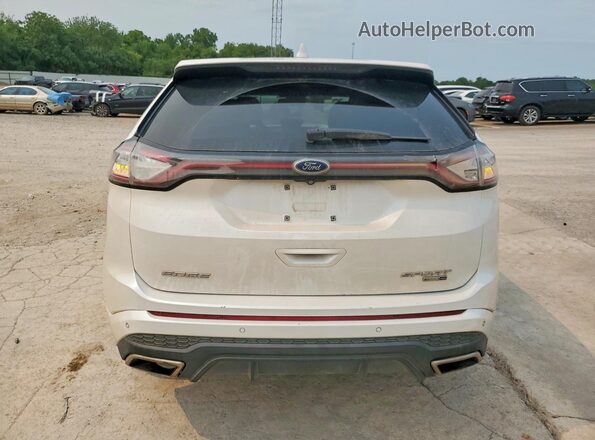 2FMPK4AP1JBB58595 2018 FORD EDGE White უკანა ხედი