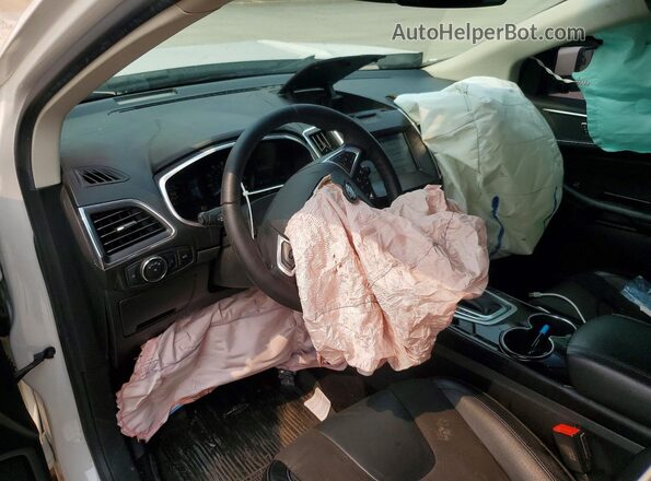 2FMPK4AP1JBB58595 2018 FORD EDGE White წინა პანელის ხედი