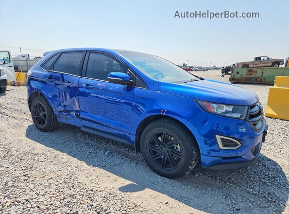 2FMPK4AP1JBB72688 2018 FORD EDGE Blue Առջևի աջ