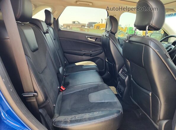 2FMPK4AP1JBB72688 2018 FORD EDGE Blue Սալոնի հետևի տեսք