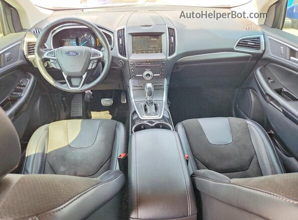 2FMPK4AP1JBB72688 2018 FORD EDGE Blue Առջևի վահանակի տեսք