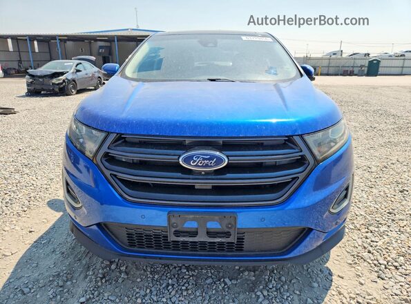 2FMPK4AP1JBB72688 2018 FORD EDGE Blue Դիմացի տեսք
