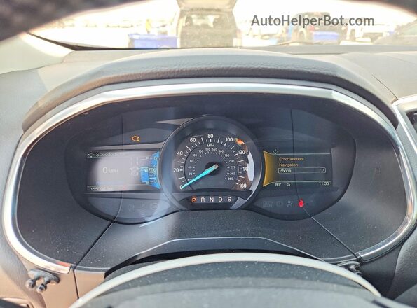 2FMPK4AP1JBB72688 2018 FORD EDGE Blue Սարքավորումների վահանակի տեսք