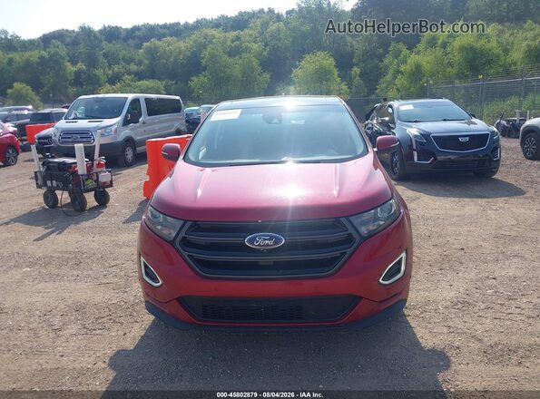 2FMPK4AP2GBB09740 2016 FORD EDGE Red Widok zestawu wskaźników