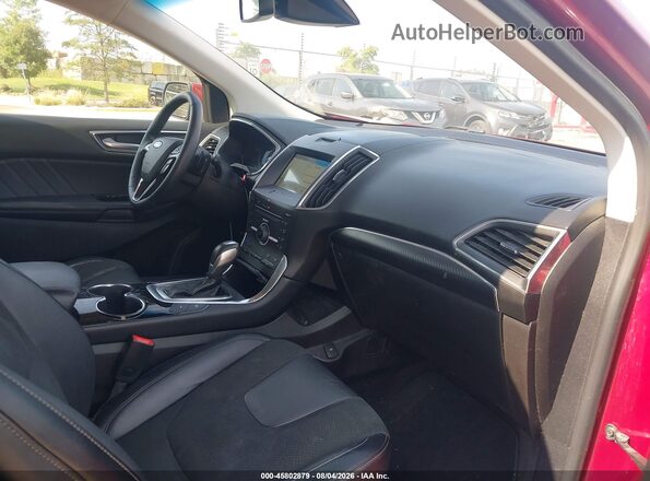 2FMPK4AP2GBB09740 2016 FORD EDGE Red Widok wnętrza z przodu