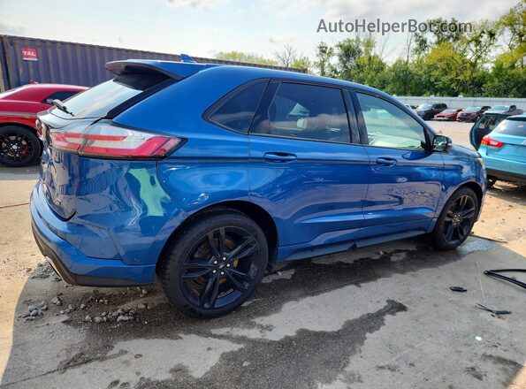 2FMPK4AP2LBA87121 2020 FORD EDGE Blue Задня права чверть