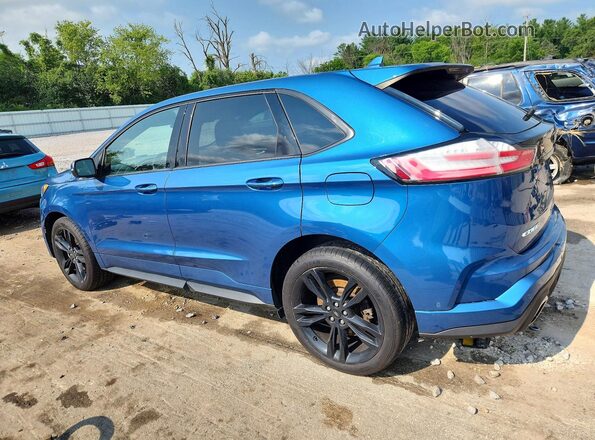 2FMPK4AP2LBA87121 2020 FORD EDGE Blue Задня ліва чверть
