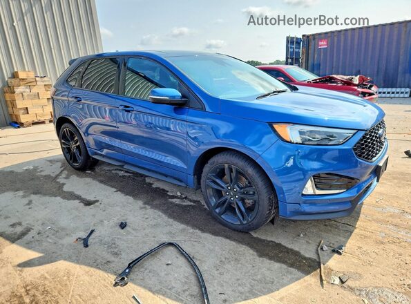 2FMPK4AP2LBA87121 2020 FORD EDGE Blue Передня права чверть