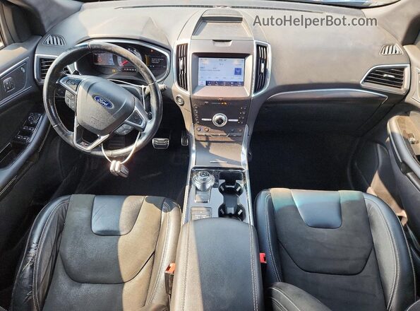 2FMPK4AP2LBA87121 2020 FORD EDGE Blue Вид панелі приладів