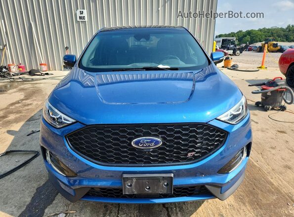 2FMPK4AP2LBA87121 2020 FORD EDGE Blue Вид спереду