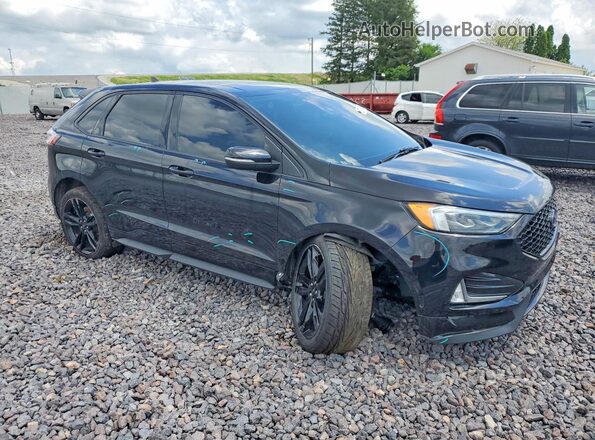 2FMPK4AP2MBA12887 2021 FORD EDGE Black Передня права чверть
