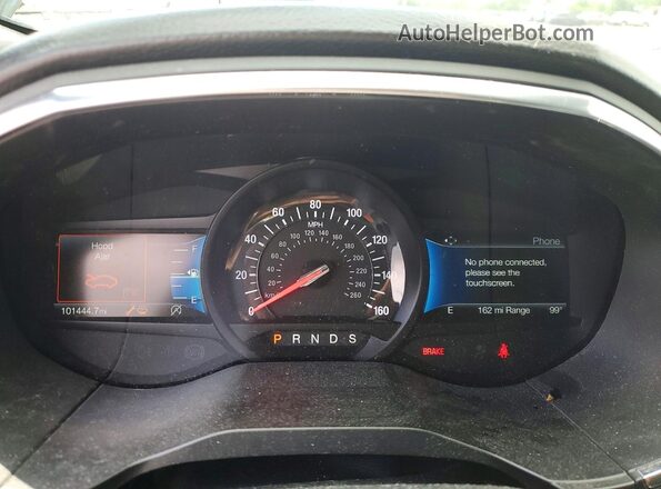 2FMPK4AP2MBA12887 2021 FORD EDGE Black Вид щитка приладів