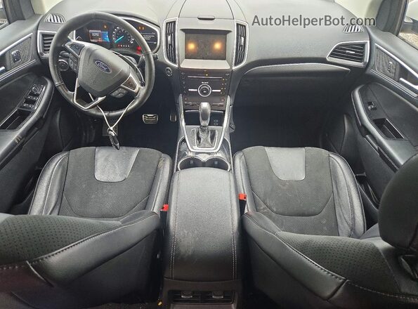 2FMPK4AP3GBB28491 2016 FORD EDGE White Widok deski rozdzielczej