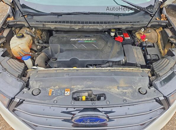 2FMPK4AP3GBB28491 2016 FORD EDGE White Widok wnętrza z tyłu