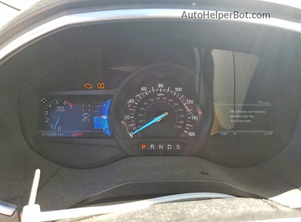 2FMPK4AP3GBC59758 2016 FORD EDGE Белый Вид щитка приборов