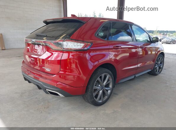 2FMPK4AP3HBB17282 2017 FORD EDGE Red Задня права чверть