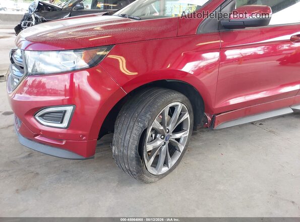 2FMPK4AP3HBB17282 2017 FORD EDGE Red Вид спереду