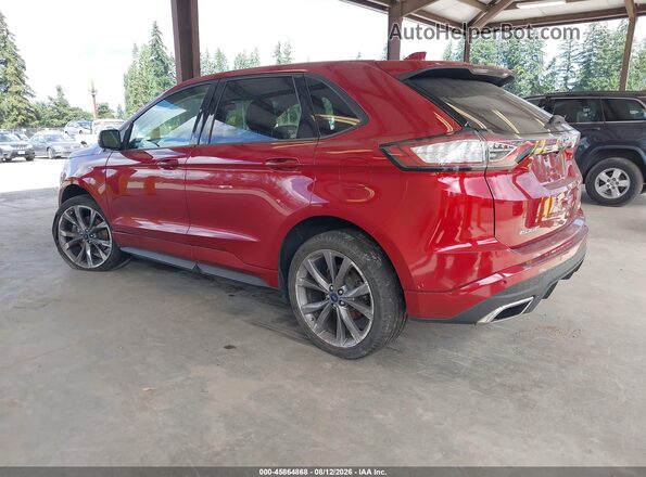 2FMPK4AP3HBB17282 2017 FORD EDGE Red Задня ліва чверть