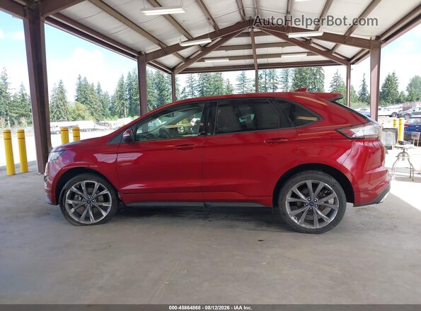 2FMPK4AP3HBB17282 2017 FORD EDGE Red Панорамний вид салону 360°