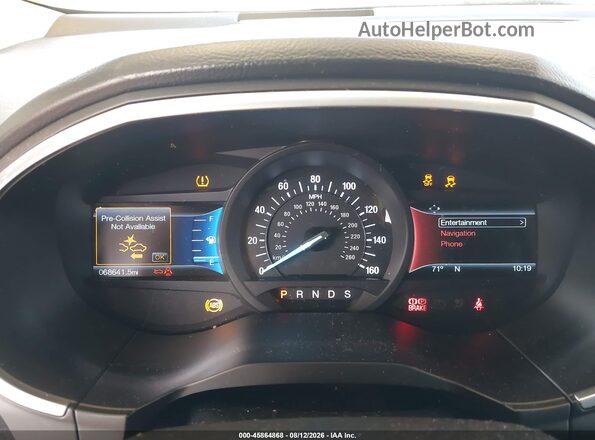 2FMPK4AP3HBB17282 2017 FORD EDGE Red Вид задніх сидінь