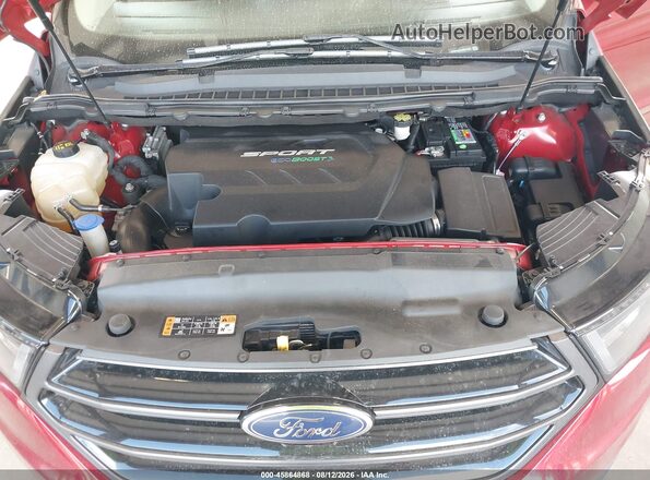2FMPK4AP3HBB17282 2017 FORD EDGE Red Вид ззаду