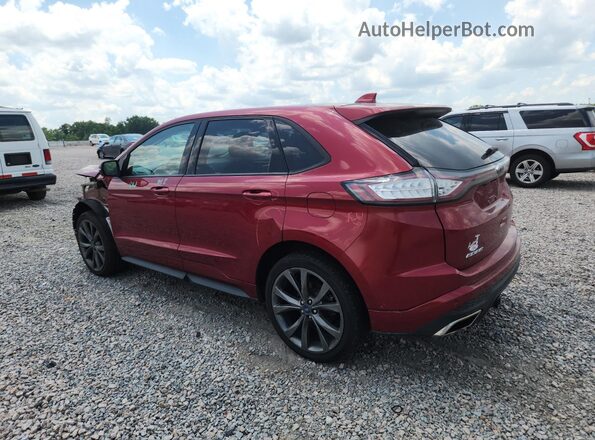 2FMPK4AP3HBC20623 2017 FORD EDGE Red უკანა მარცხენა