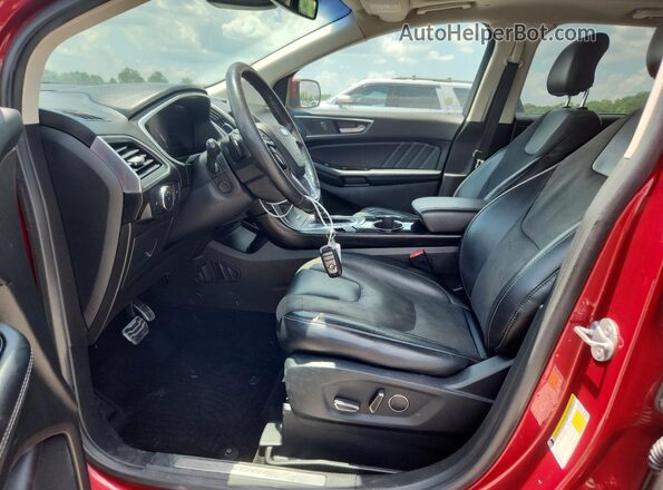 2FMPK4AP3HBC20623 2017 FORD EDGE Red წინა სალონის ხედი