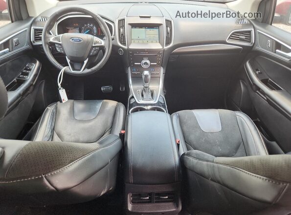 2FMPK4AP3HBC20623 2017 FORD EDGE Red წინა პანელის ხედი