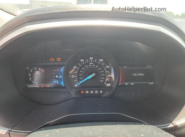 2FMPK4AP3HBC20623 2017 FORD EDGE Red ხელსაწყოთა პანელის ხედი