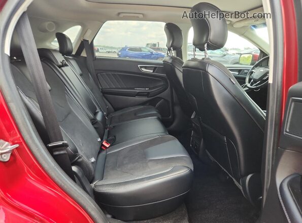 2FMPK4AP3HBC20623 2017 FORD EDGE Red უკანა სალონის ხედი