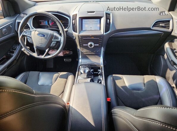 2FMPK4AP3KBC10469 2019 FORD EDGE Red Вид панелі приладів