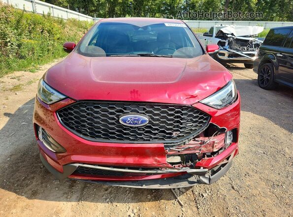 2FMPK4AP3KBC10469 2019 FORD EDGE Red Вид спереду