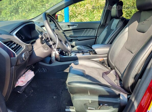 2FMPK4AP3KBC10469 2019 FORD EDGE Red Вид салону спереду