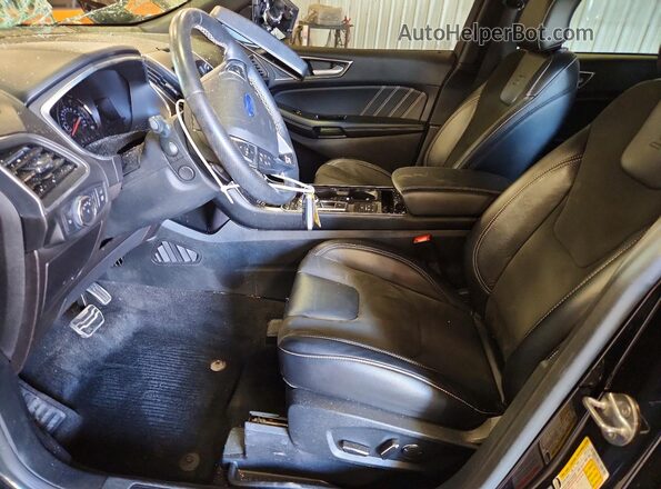2FMPK4AP3KBC61308 2019 FORD EDGE Black Вид салону спереду