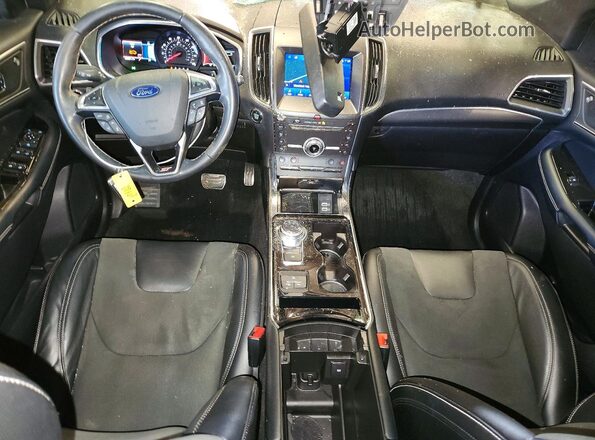 2FMPK4AP3KBC61308 2019 FORD EDGE Black Вид панелі приладів